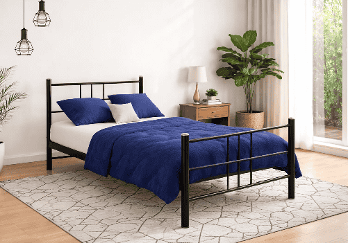Wrought Iron Single Bed and Mattress 6" Combo